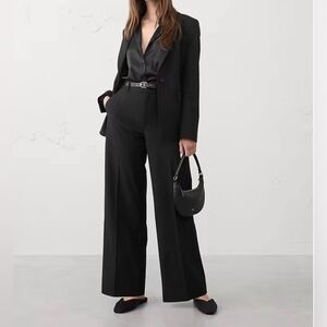 Banana Republic Sculpted Stretch Wide Leg Trousers | Size 14